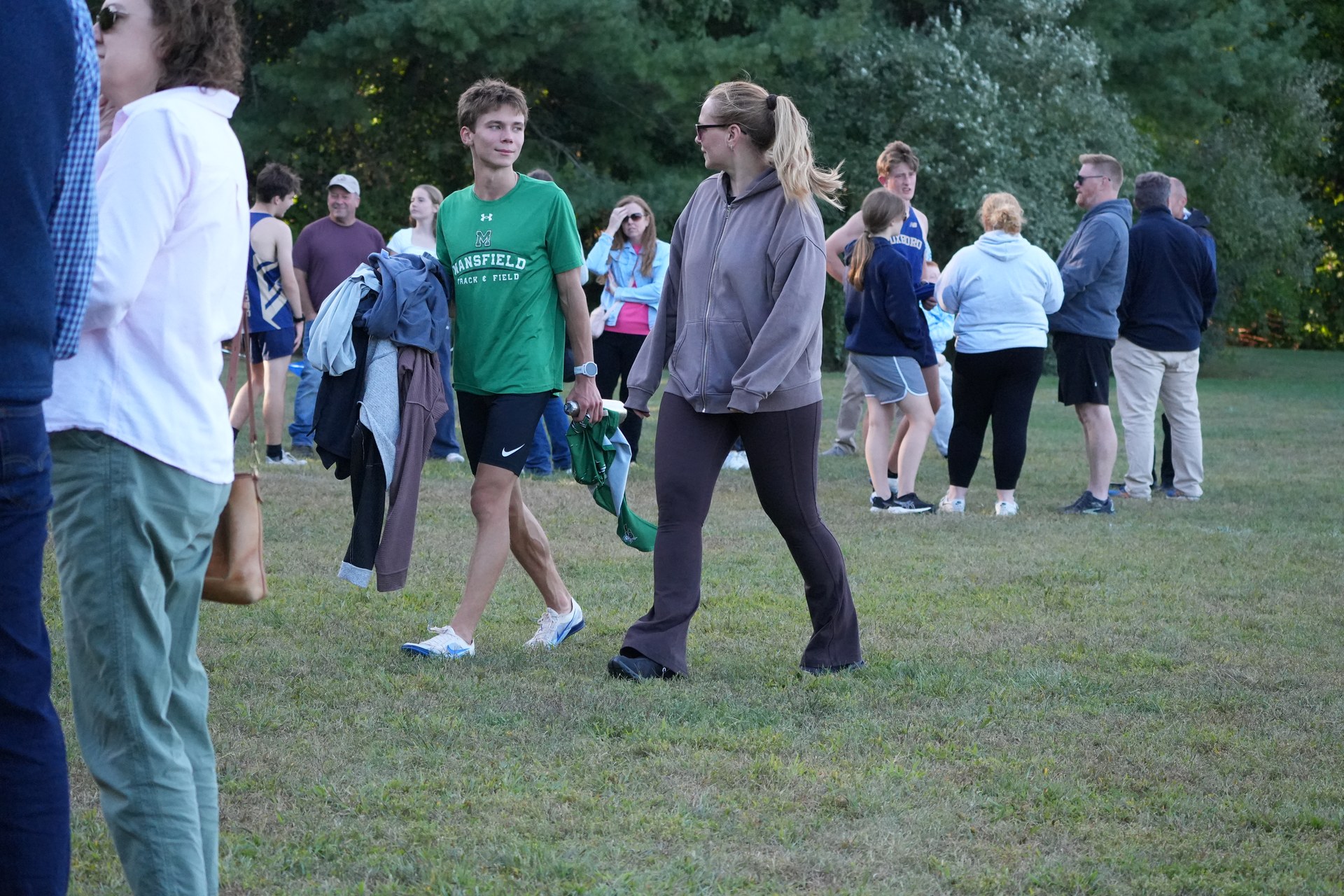 Nikita with his mom after the race.